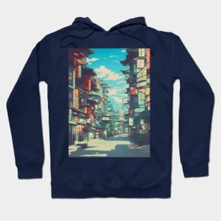 Morning Street Vacation Holiday in Japan Traditional Hoodie